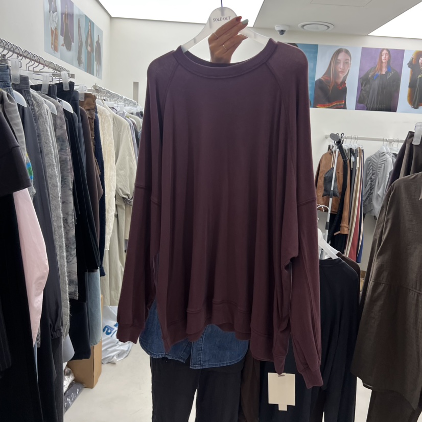 SOLD OUT韓國直郵㊣女士新品人氣休閑時尚25秋冬真品長袖T恤SOLD OUT長袖T恤