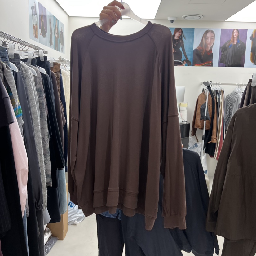 SOLD OUT韓國直郵㊣女士新品人氣休閑時尚25秋冬真品長袖T恤SOLD OUT長袖T恤圖色2