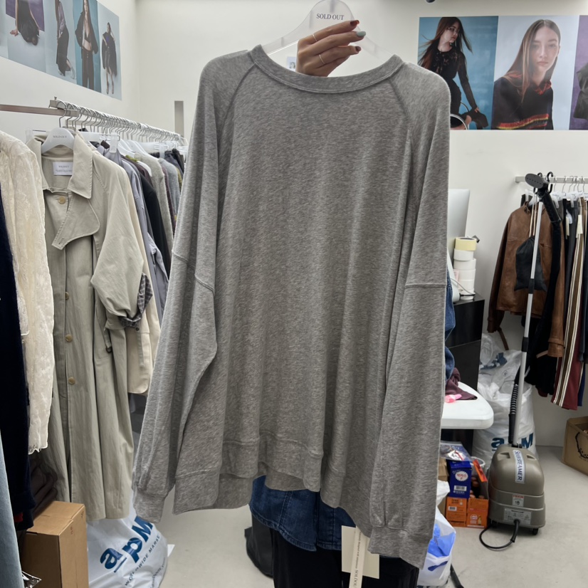 SOLD OUT韓國直郵㊣女士新品人氣休閑時尚25秋冬真品長袖T恤SOLD OUT長袖T恤圖色4