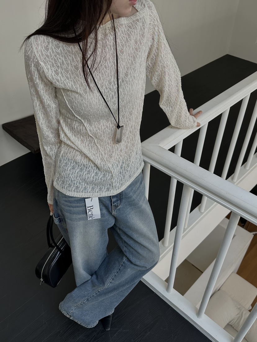 BENE東大門㊣直郵女裝新款推薦25秋冬時尚人氣職業襯衫蕾絲衫BENE襯衫/蕾絲衫圖色1