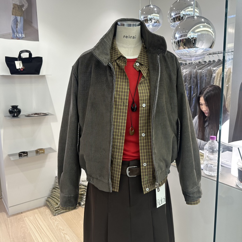REIRAI東大門㊣直郵女裝新品人氣職業休閑真品熱賣夾克燈芯絨Reirai夾克圖色1