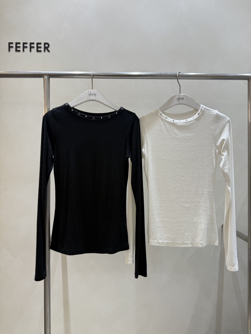 FEFFER東大門㊣實拍女士新款真品熱賣職業時尚休閑推薦長袖T恤FEFFER長袖T恤