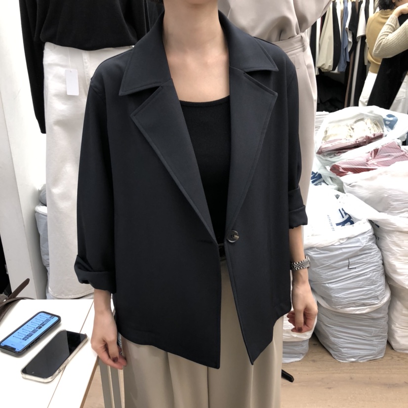 MOI-A東大門㊣直郵女裝新品真品推薦時尚休閑人氣熱賣夾克MOI-A夾克圖色2