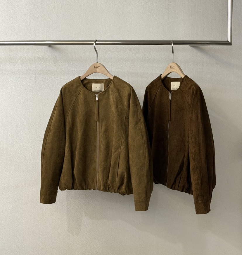 TWENTY FOUR SEVEN24-7東大門㊣直郵女士新品休閑夾克絨面革TEWNTY FOUR SEVEN24-7夾克
