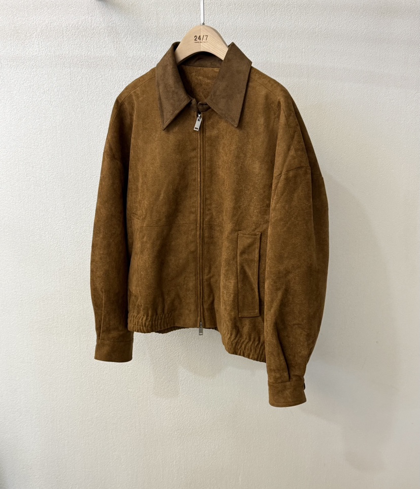 TWENTY FOUR SEVEN24-7韓國代購㊣女裝新品熱賣夾克絨面革TEWNTY FOUR SEVEN24-7夾克圖色1