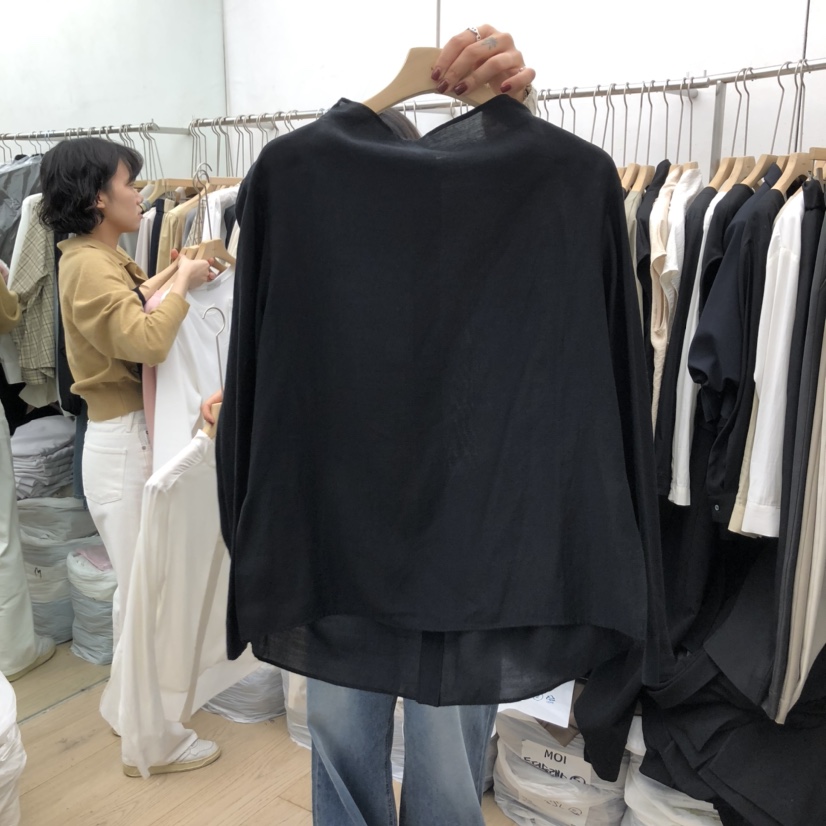 MOI-A東大門㊣代購女士新品25秋冬熱賣職業推薦襯衫蕾絲衫MOI-A襯衫/蕾絲衫圖色2