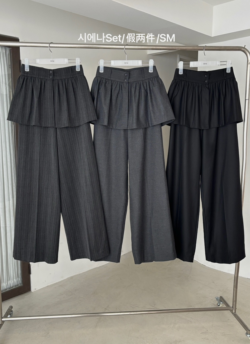 BENE東大門㊣直郵女士新品熱賣休閑25秋冬人氣套裝兩件套羊毛BENE套裝
