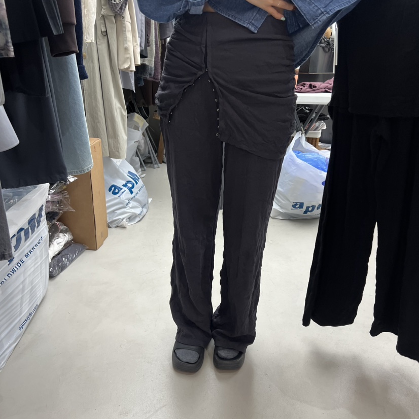 SOLD OUT東大門㊣直郵女裝新品人氣時尚推薦休閑熱賣25秋冬裙褲SOLD OUT裙褲圖色3