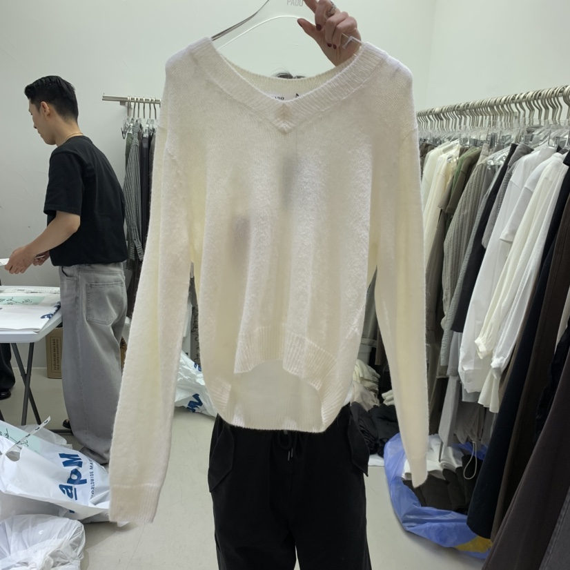 PADO東大門㊣實拍女士新款熱賣時尚25秋冬職業人氣針織衫V領PADO針織衫圖色3