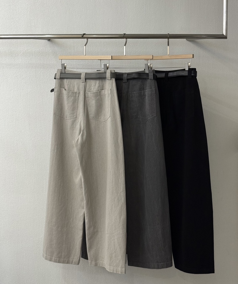 TWENTY FOUR SEVEN24-7東大門㊣實拍女裝新品時尚休閑褲含腰帶TEWNTY FOUR SEVEN24-7休閑褲