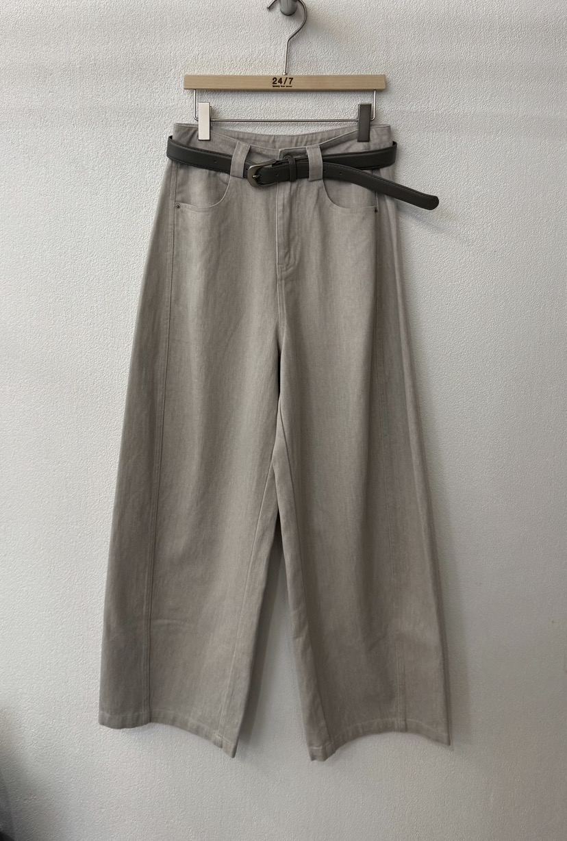 TWENTY FOUR SEVEN24-7東大門㊣實拍女裝新品時尚休閑褲含腰帶TEWNTY FOUR SEVEN24-7休閑褲圖色1