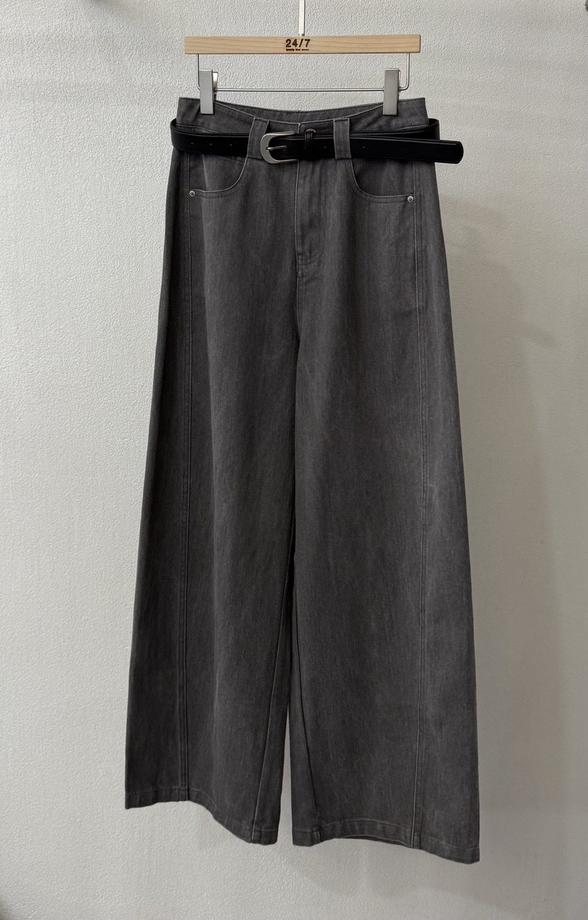 TWENTY FOUR SEVEN24-7東大門㊣實拍女裝新品時尚休閑褲含腰帶TEWNTY FOUR SEVEN24-7休閑褲圖色2