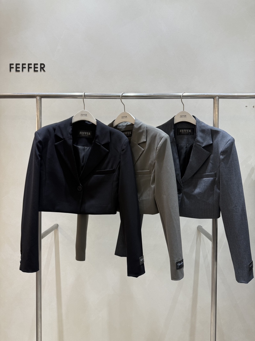 FEFFER韓國代購㊣女裝新款熱賣人氣職業25秋冬時尚休閑夾克FEFFER夾克