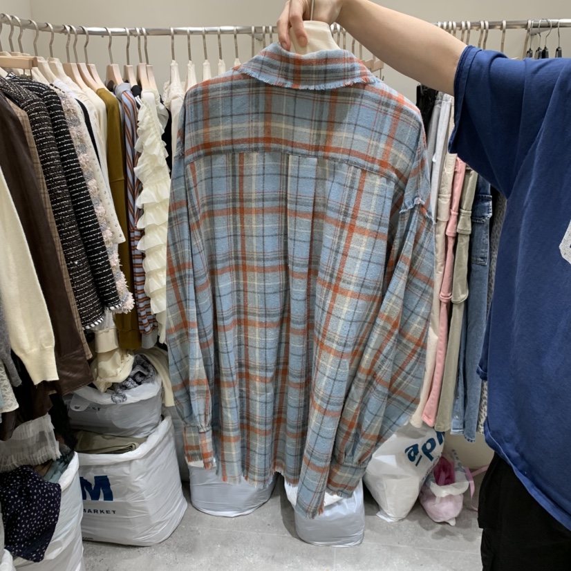 BY FLOW東大門㊣代購女裝新款時尚真品職業休閑襯衫蕾絲衫BY FLOW襯衫/蕾絲衫