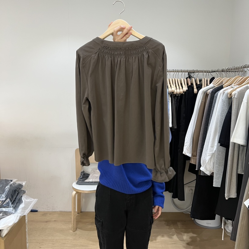 FOREST韓國代購㊣女士新品熱賣25秋冬職業推薦時尚襯衫蕾絲衫FOREST襯衫/蕾絲衫