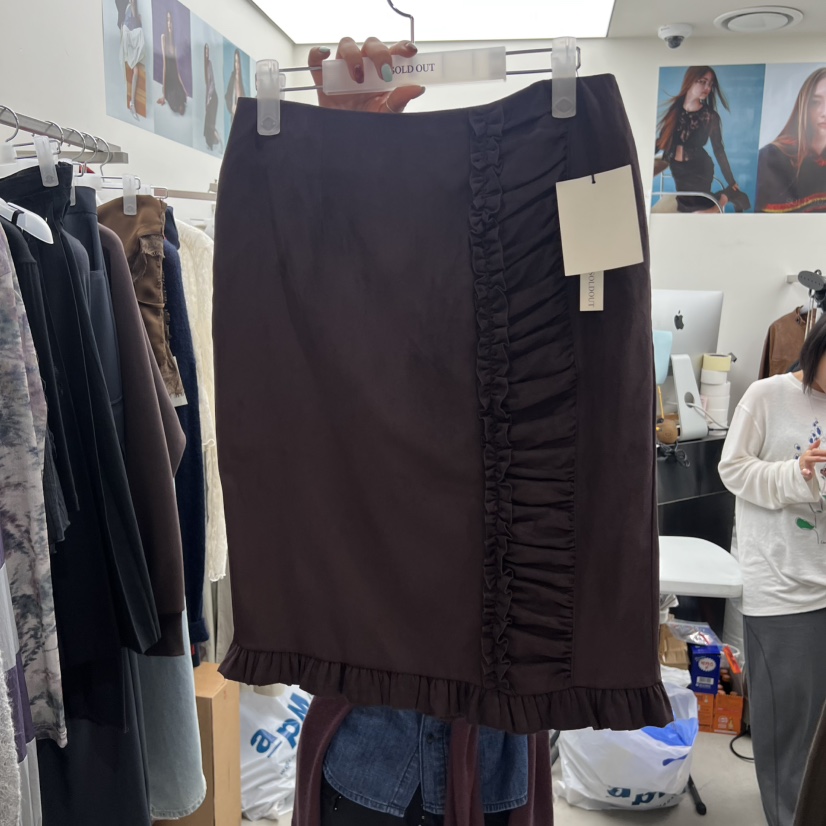 SOLD OUT韓國代購㊣女士新品休閑真品人氣職業25秋冬推薦短裙SOLD OUT短裙圖色2