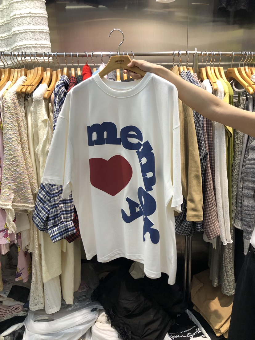 MENDL S韓國代購㊣女士新品真品推薦25秋冬休閑時尚人氣T恤MENDL ST恤圖色2