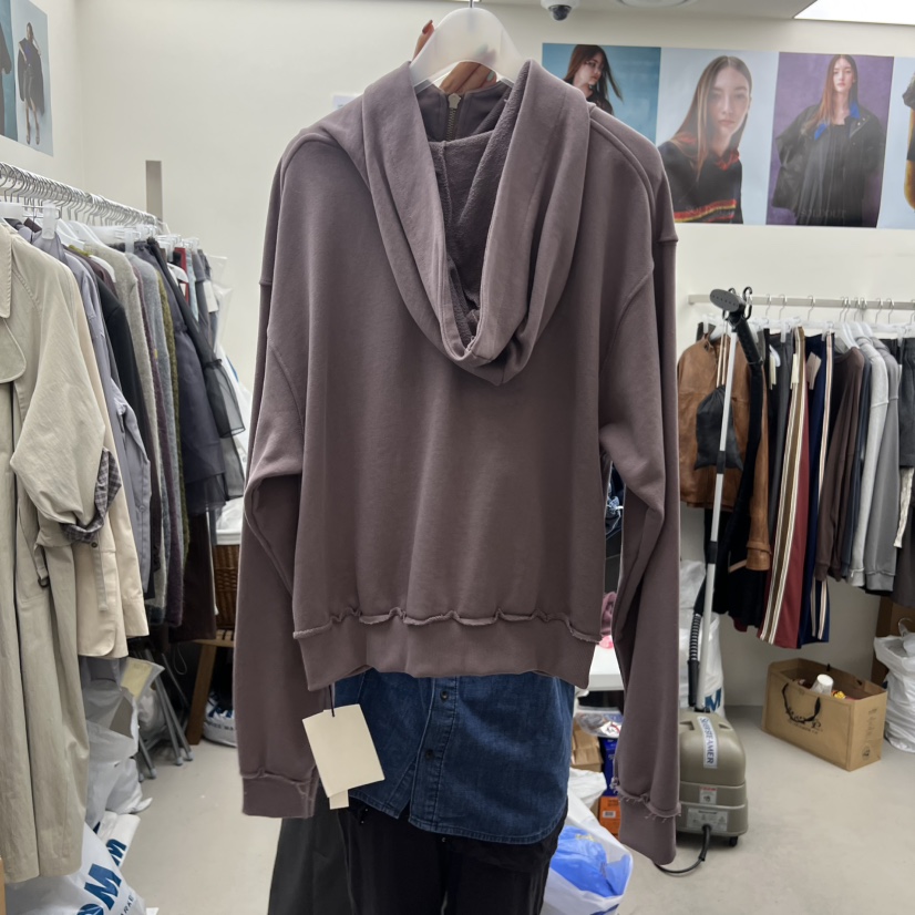 SOLD OUT東大門㊣代購女裝新款職業人氣推薦休閑25秋冬衛衣拉鏈SOLD OUT衛衣