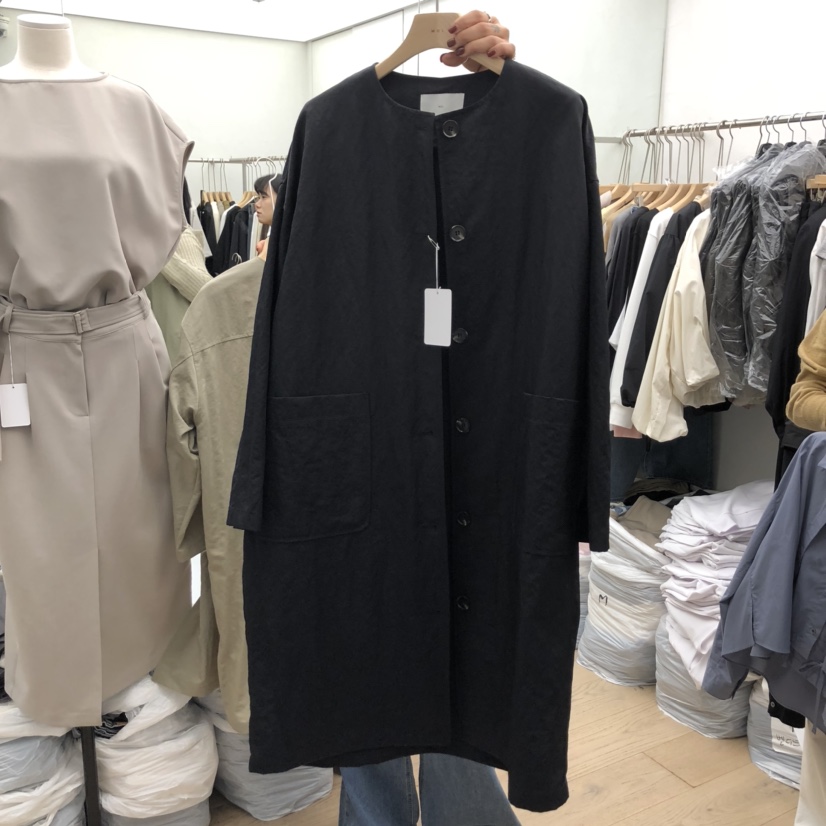 MOI-A東大門㊣直郵女裝新款人氣25秋冬休閑時尚職業長款風衣MOI-A長款風衣圖色2