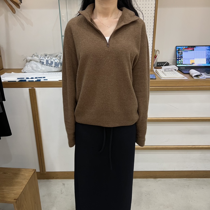 ARCHITEKT韓國代購㊣女士新品推薦職業真品休閑25秋冬針織衫拉鏈ARCHITEKT針織衫圖色3