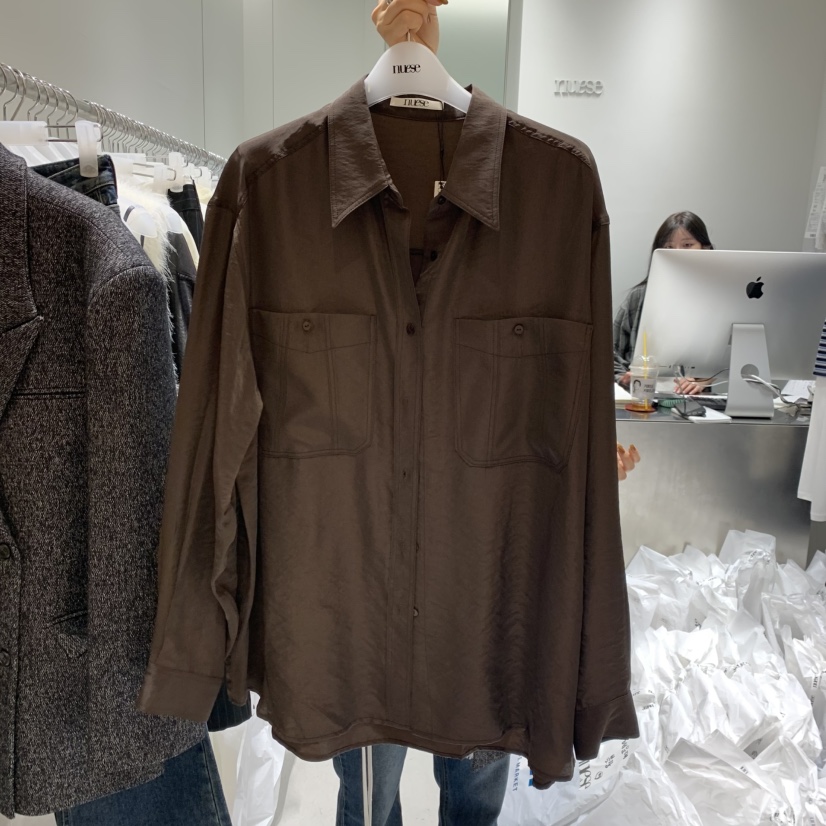 NUESE東大門㊣直郵女裝新品真品熱賣推薦人氣休閑襯衫蕾絲衫NUESE襯衫/蕾絲衫圖色3