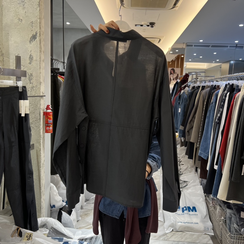 SOLD OUT韓國代購㊣女士新款25秋冬休閑推薦時尚襯衫蕾絲衫SOLD OUT襯衫/蕾絲衫