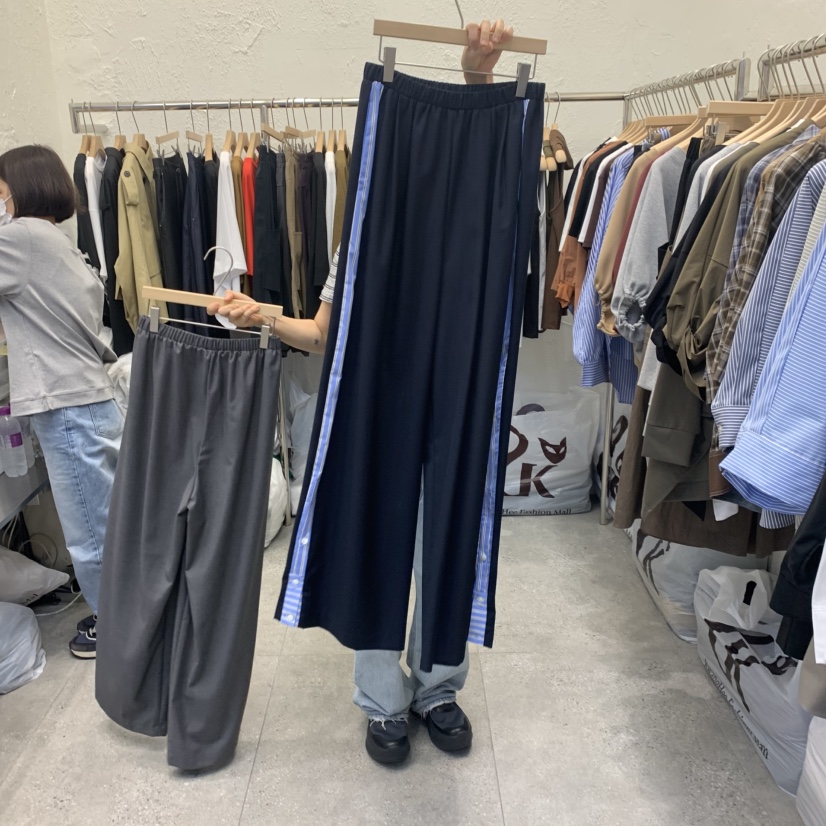DA YLOG東大門㊣實拍女士新品真品休閑熱賣時尚休閑褲條紋DA YLOG休閑褲圖色2