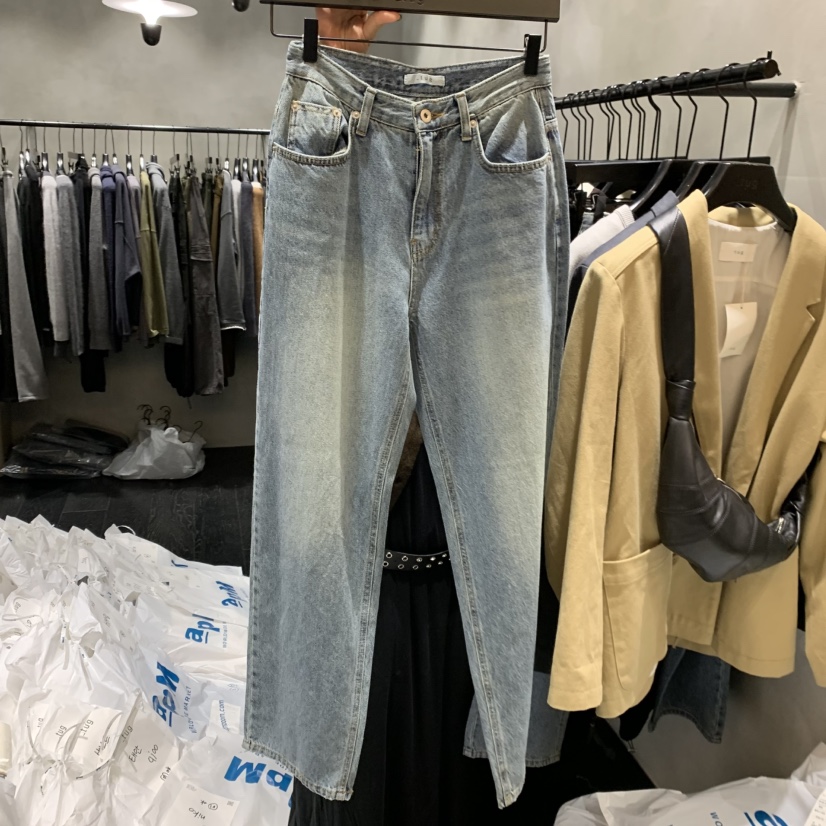 TUG韓國直郵㊣女裝新品時尚熱賣25秋冬休閑推薦人氣真品牛仔褲TUG牛仔褲圖色1