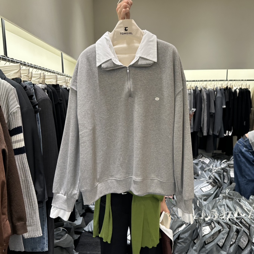 TOMGIRL東大門㊣代購女士新品人氣時尚推薦25秋冬職業熱賣衛衣TOMGIRL衛衣圖色3