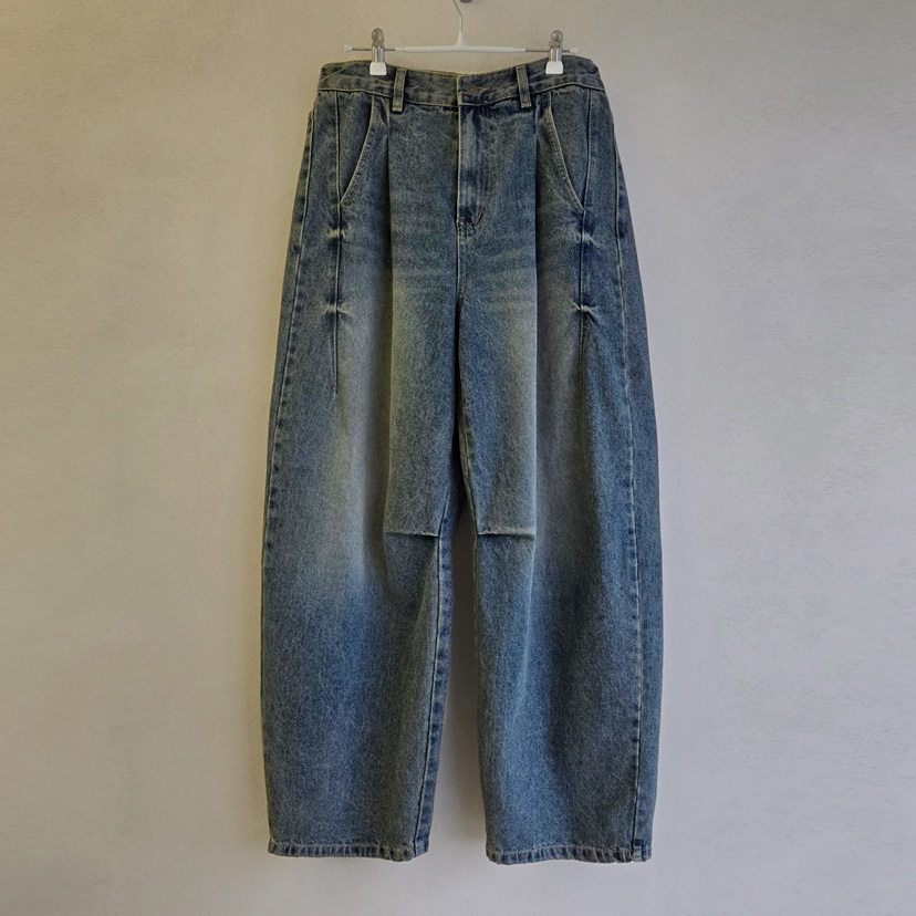 LA BLOOM東大門㊣代購女裝新品25秋冬時尚推薦職業真品牛仔褲La Bloom牛仔褲圖色1