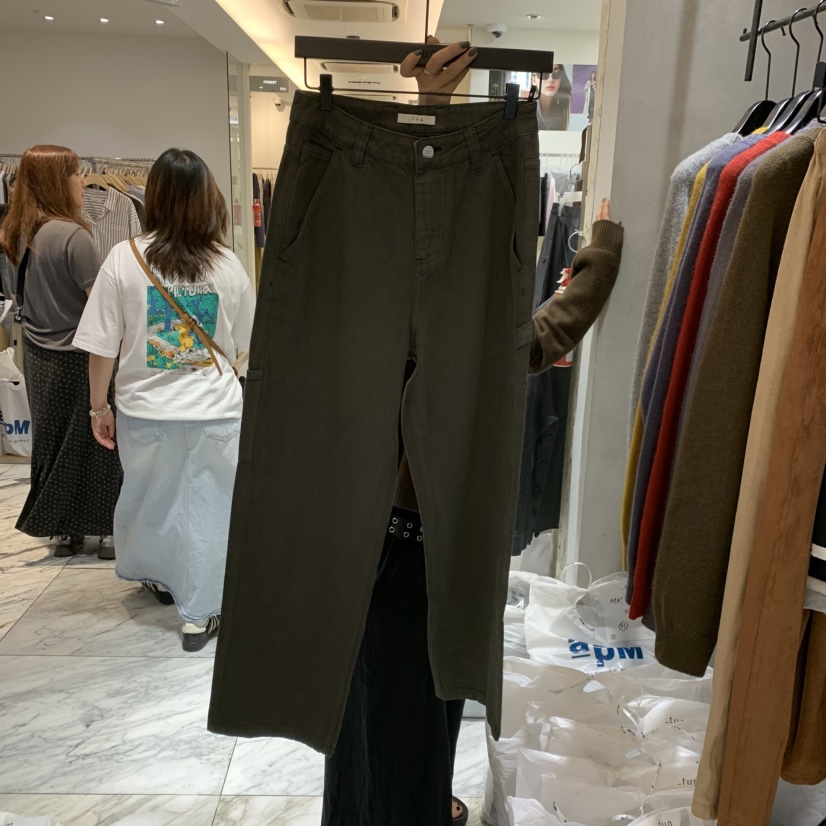TUG韓國代購㊣女士新款25秋冬職業人氣推薦真品休閑時尚牛仔褲TUG牛仔褲圖色1