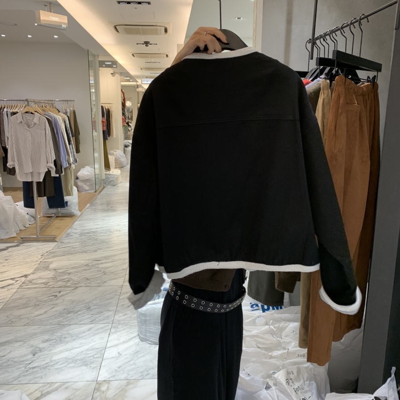 TUG東大門㊣代購女士新品職業25秋冬推薦休閑人氣時尚夾克雙面TUG夾克
