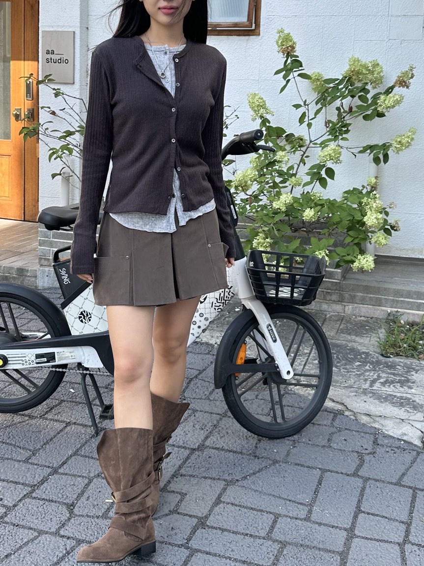 I MFACT東大門㊣實拍女裝新品熱賣針織衫假兩件雙排扣羊毛開衫I MFACT針織衫