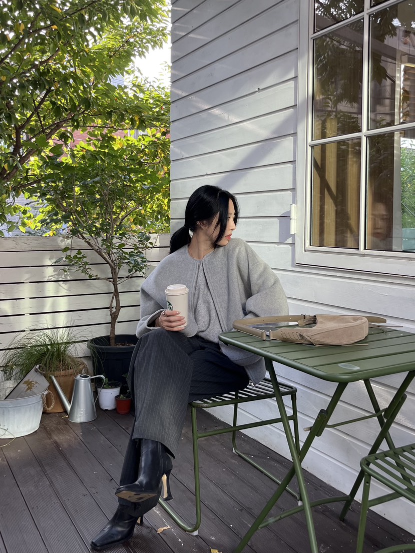 LEMATIN韓國直郵㊣女裝新款熱賣職業時尚休閑短款大衣手工制作LEMATIN短款大衣
