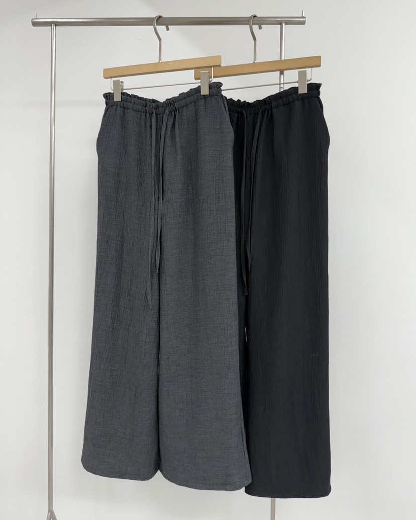 YIKHO STYLE東大門㊣代購女士新品真品推薦職業休閑褲褶皺YIKHO STYLE休閑褲