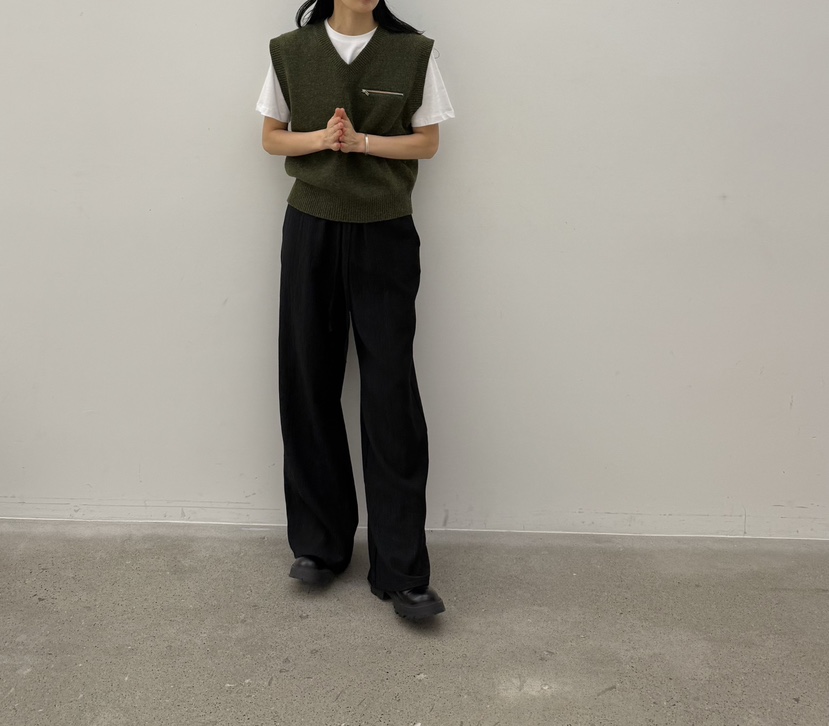 YIKHO STYLE東大門㊣代購女士新品真品推薦職業休閑褲褶皺YIKHO STYLE休閑褲
