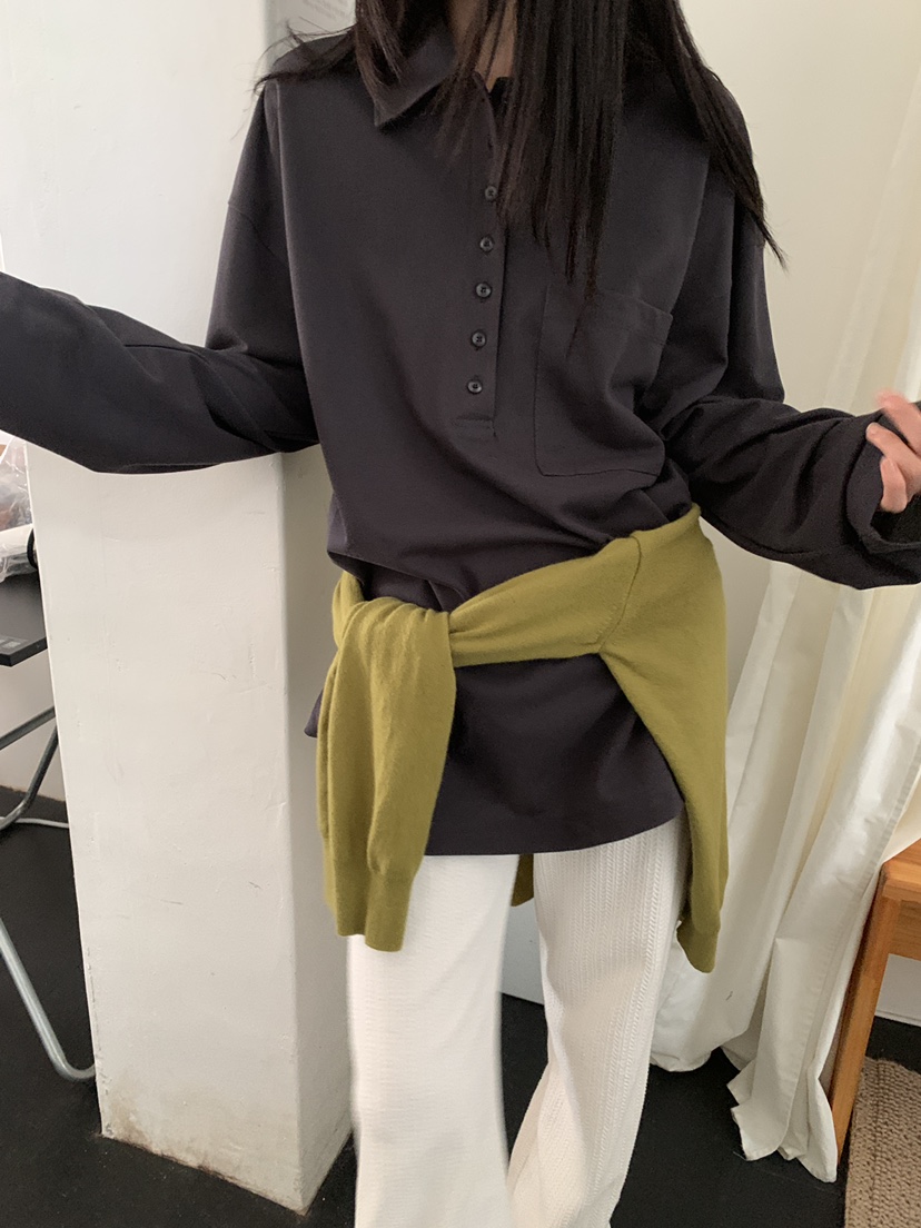 OURS東大門㊣直郵女裝新品人氣熱賣時尚真品休閑職業長袖T恤OURS長袖T恤
