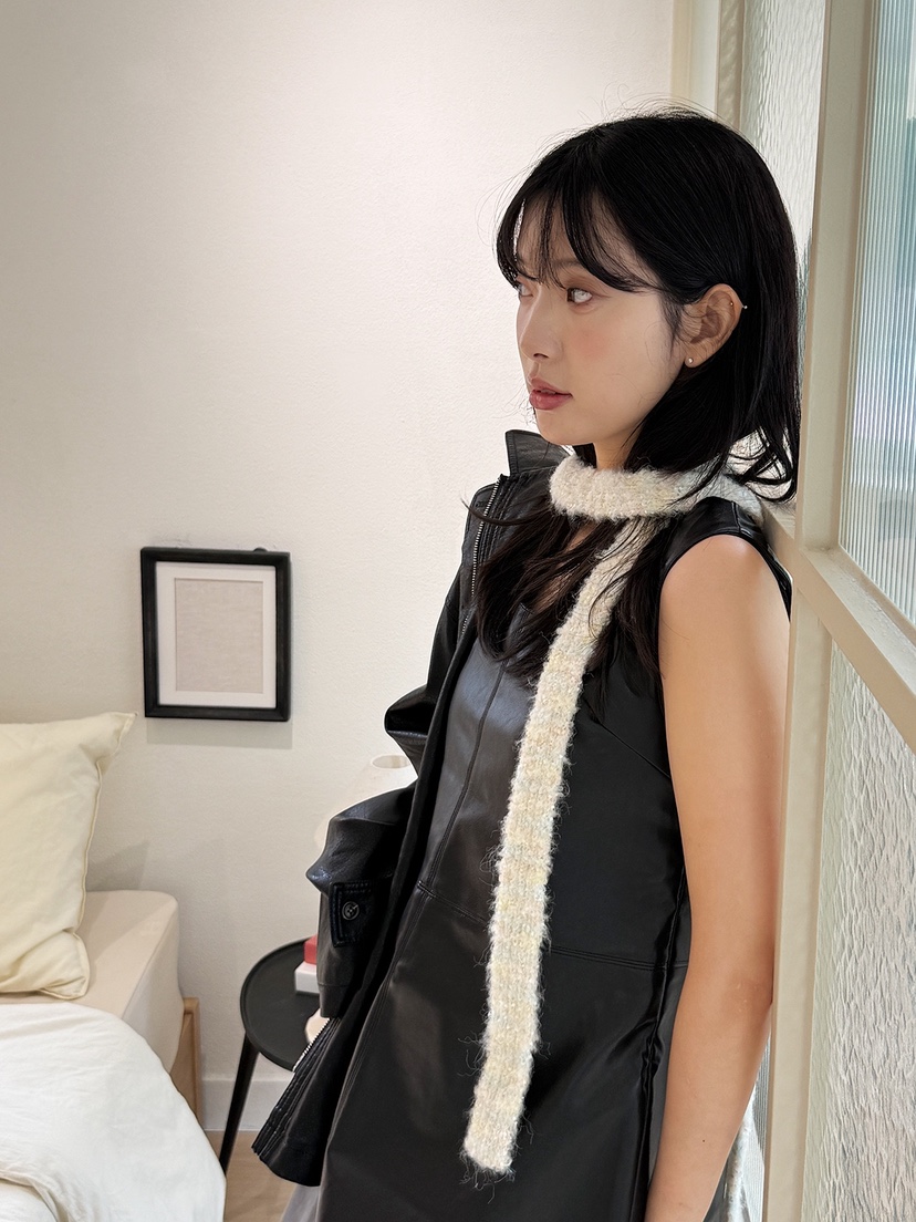 NICEALICE韓國代購㊣女裝新品真品時尚休閑人氣圍巾披肩羅紋NICEALICE圍巾/披肩