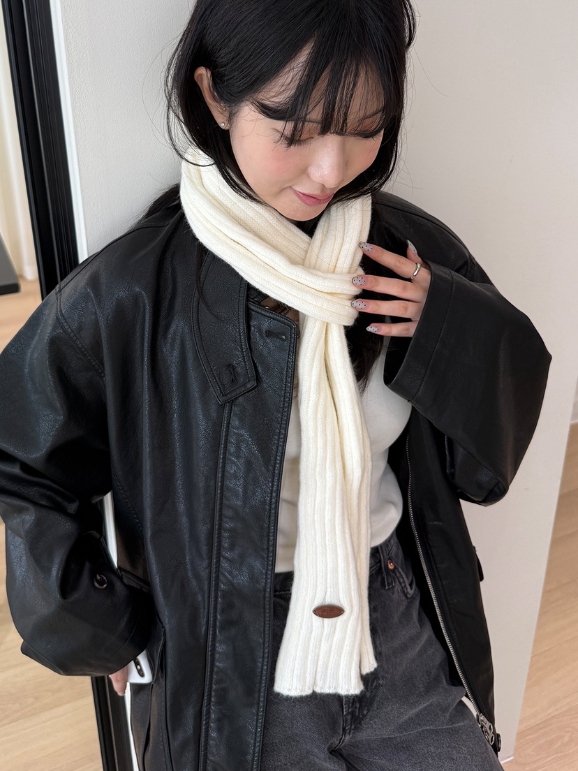 NICEALICE韓國代購㊣女裝新品真品時尚休閑人氣圍巾披肩羅紋NICEALICE圍巾/披肩