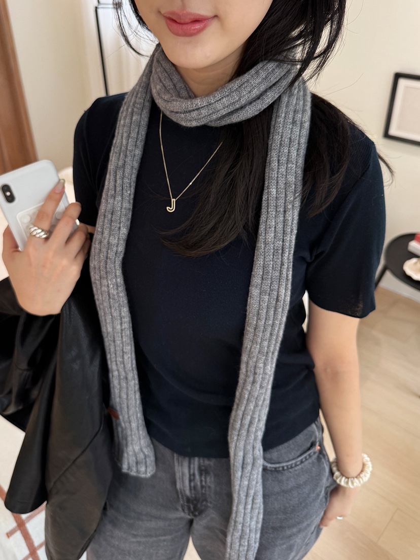 NICEALICE韓國代購㊣女裝新品真品時尚休閑人氣圍巾披肩羅紋NICEALICE圍巾/披肩圖色3