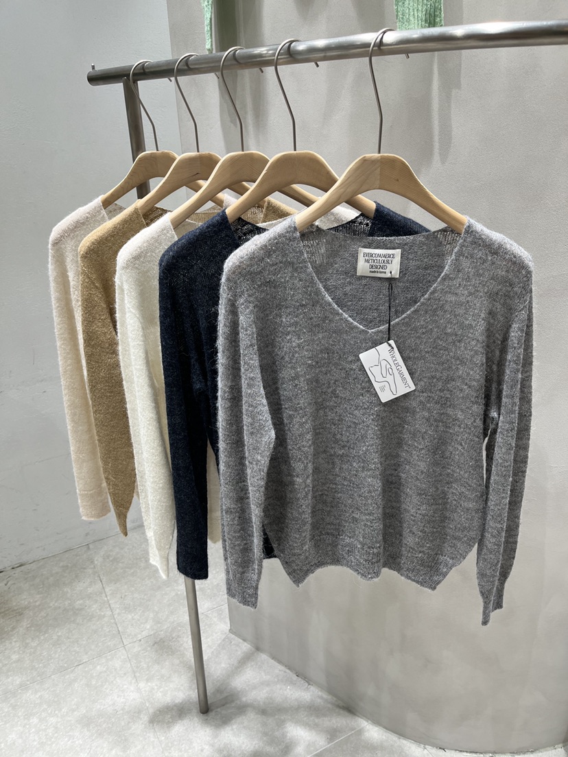 EVERCOMMERCE METICULOUSLY DESIGNED韓國代購㊣女裝新款真品針織衫羊駝EVERCOMMERCE針織衫