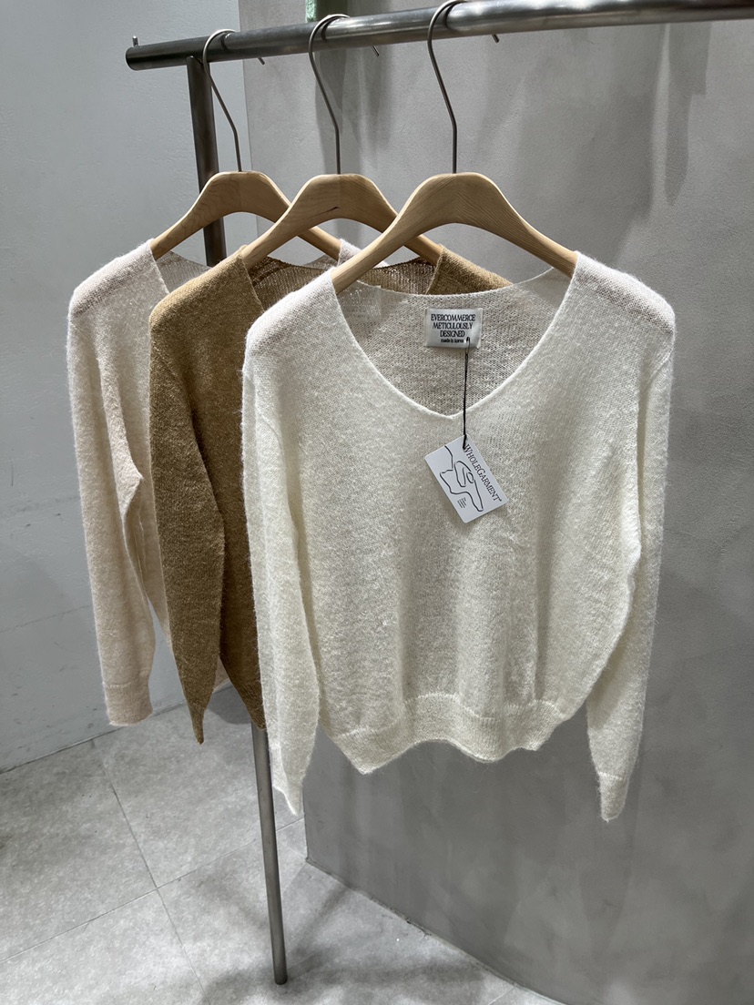 EVERCOMMERCE METICULOUSLY DESIGNED韓國代購㊣女裝新款真品針織衫羊駝EVERCOMMERCE針織衫