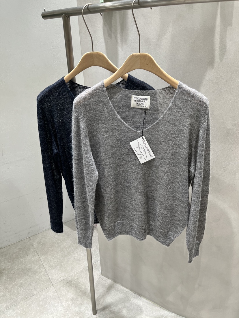 EVERCOMMERCE METICULOUSLY DESIGNED韓國代購㊣女裝新款真品針織衫羊駝EVERCOMMERCE針織衫