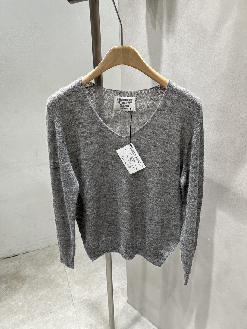 EVERCOMMERCE METICULOUSLY DESIGNED韓國代購㊣女裝新款真品針織衫羊駝EVERCOMMERCE針織衫圖色1