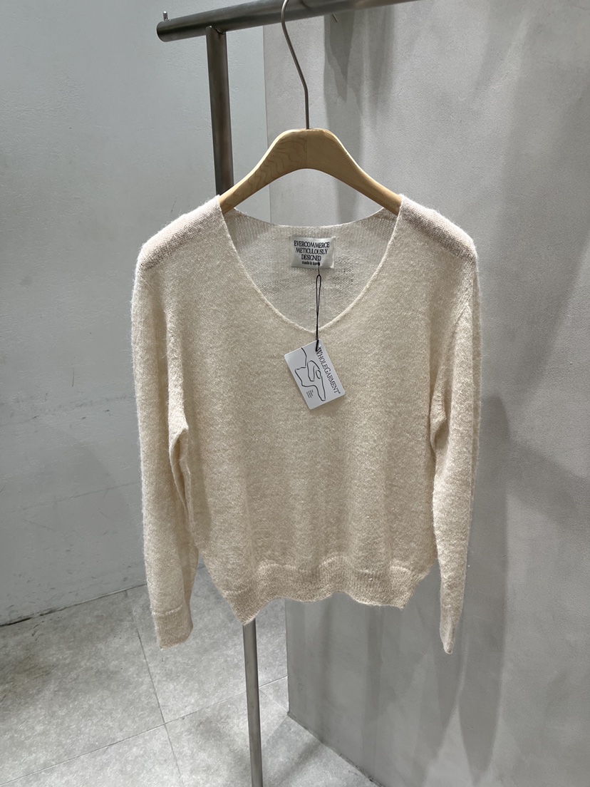 EVERCOMMERCE METICULOUSLY DESIGNED韓國代購㊣女裝新款真品針織衫羊駝EVERCOMMERCE針織衫圖色3