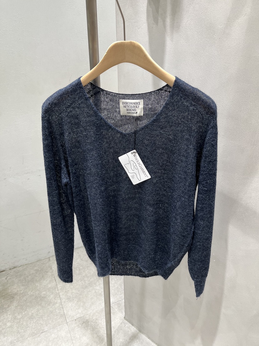 EVERCOMMERCE METICULOUSLY DESIGNED韓國代購㊣女裝新款真品針織衫羊駝EVERCOMMERCE針織衫圖色5