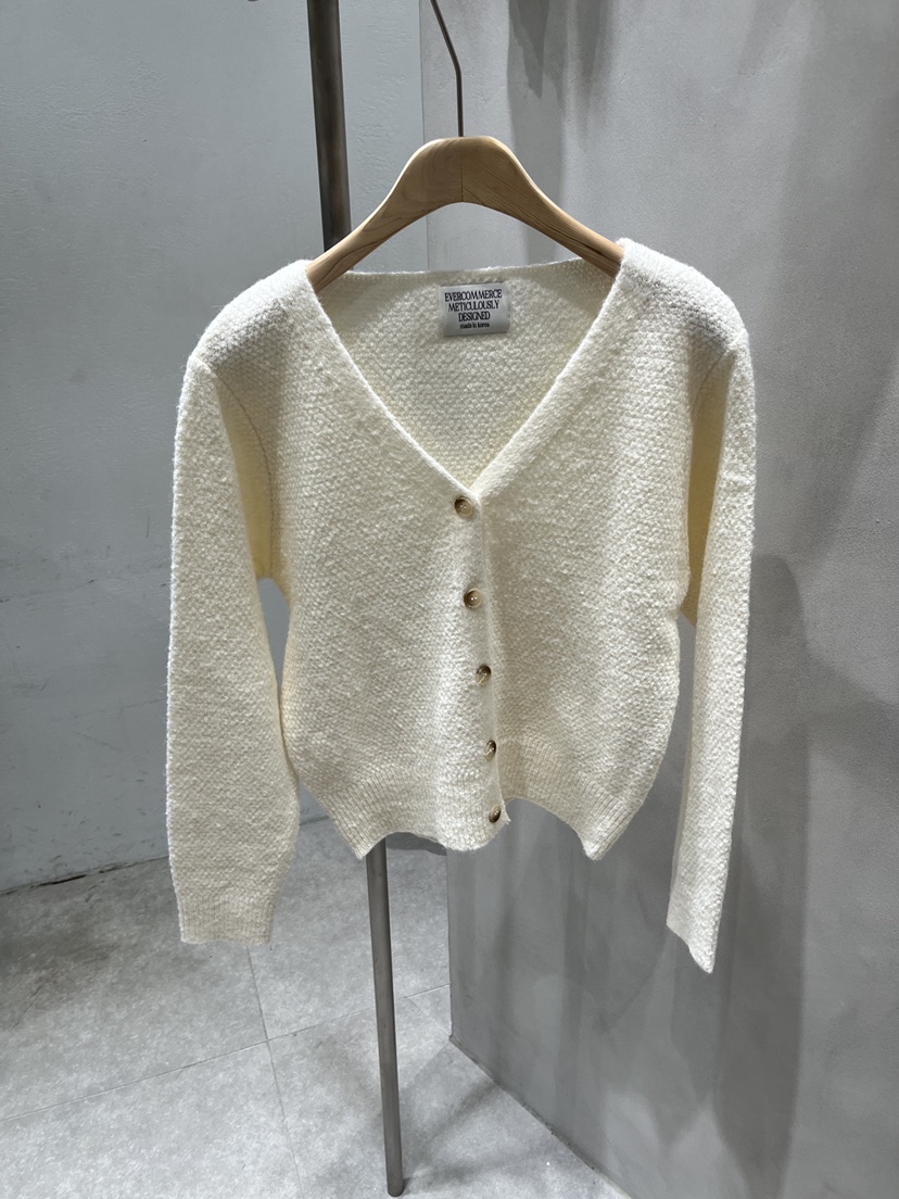 EVERCOMMERCE METICULOUSLY DESIGNED東大門㊣直郵女士新款推薦針織衫羊駝EVERCOMMERCE針織衫圖色1