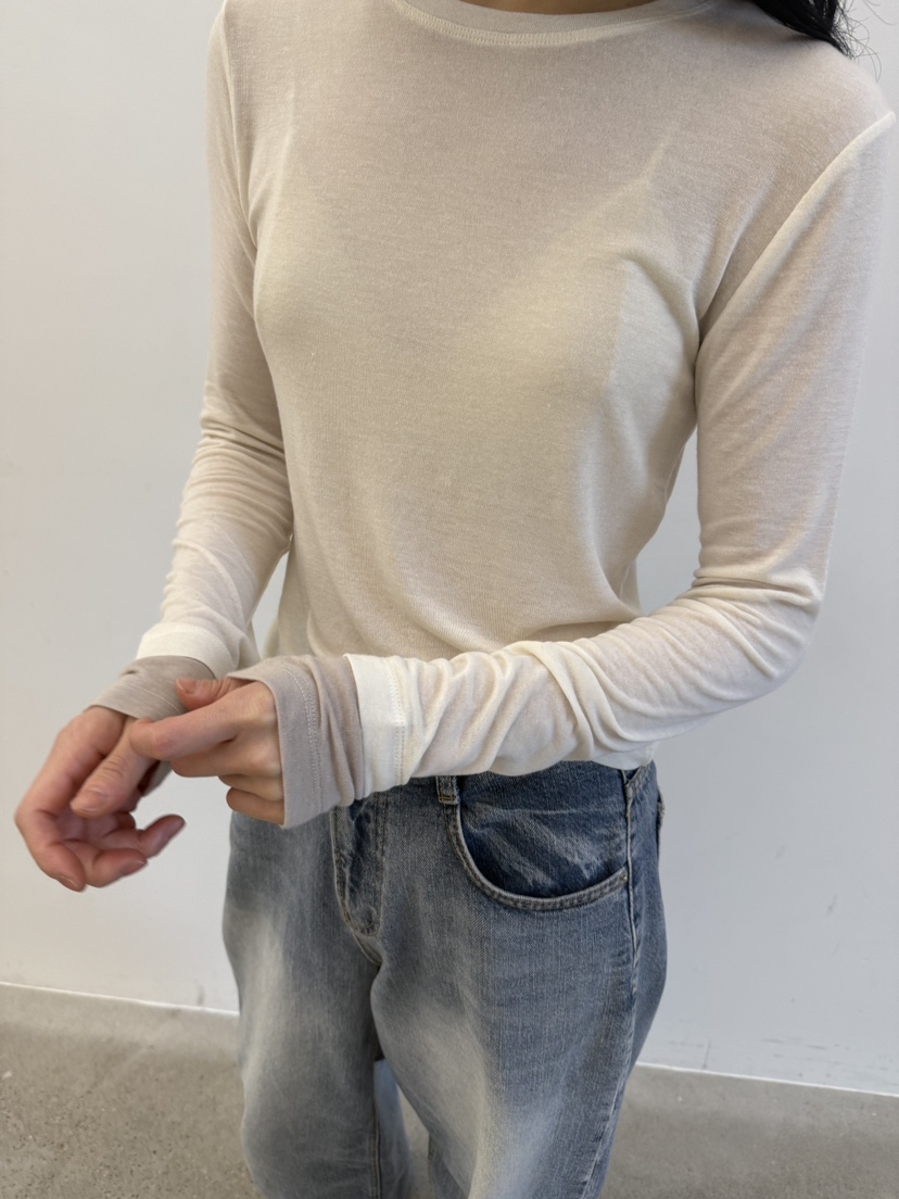 YIKHO STYLE東大門㊣代購女士新款熱賣職業休閑25秋冬長袖T恤YIKHO STYLE長袖T恤