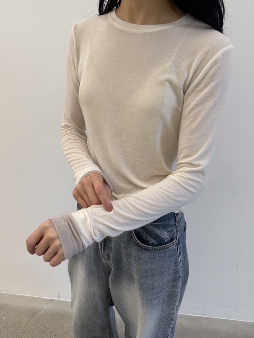 YIKHO STYLE東大門㊣代購女士新款熱賣職業休閑25秋冬長袖T恤YIKHO STYLE長袖T恤