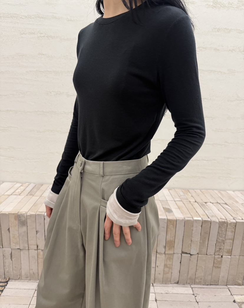 YIKHO STYLE東大門㊣代購女士新款熱賣職業休閑25秋冬長袖T恤YIKHO STYLE長袖T恤